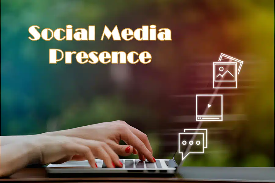 content marketing - social media presence